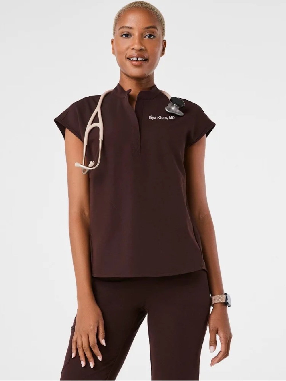 FIGS ESPRESSO RAFAELA SCRUB TOP ☕️
